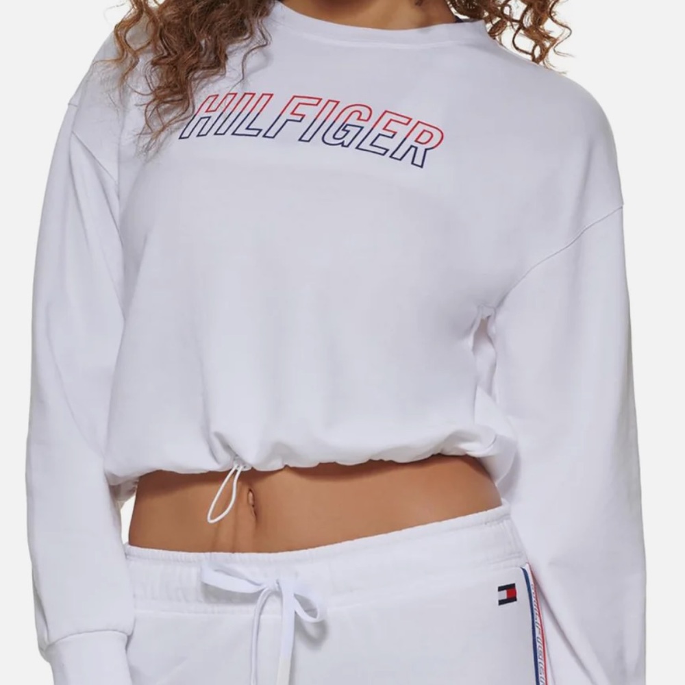 TOMMY HILFIGER - Logo Sweatshirt With Cutout - Size Medium